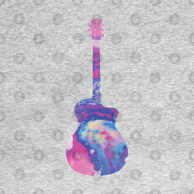 Acoustic Guitar Watercolor Texture by nightsworthy